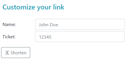 Customize your link section