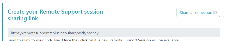 Share connection ID location