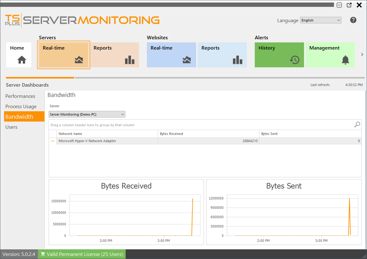 Servers Realtime Screenshot 4