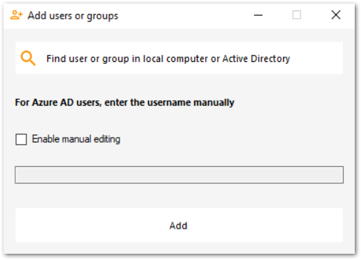 AdminTool Applications Add User Form